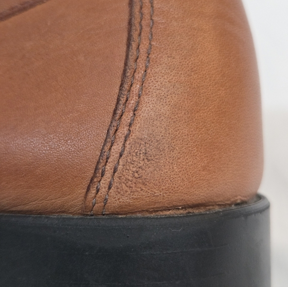 Bass Weejuns Katherine II Tan Camel Leather Loafers 8 - Picture 12 of 13